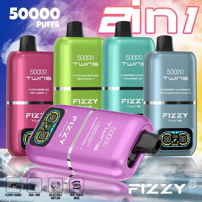 Fizzy Twins 50k Puffs - Image 1
